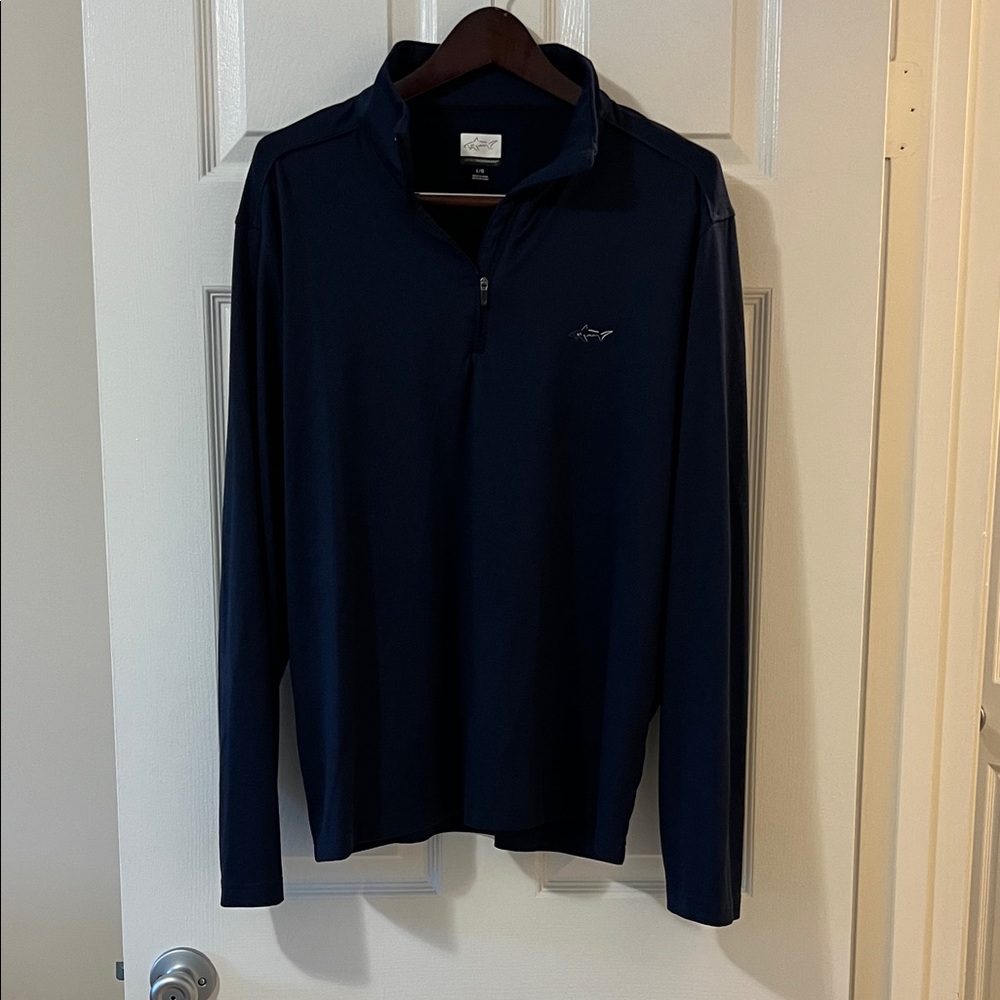 Greg Norman Collection Dark Blue Quarter-Zip Pullover
